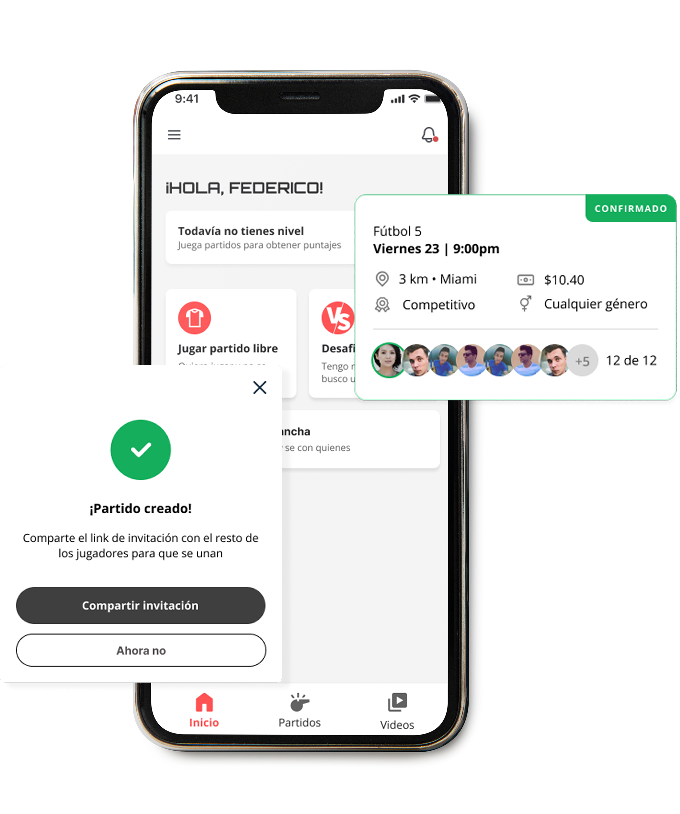 Fanaty Match Detail screen with result, video and team payment list
